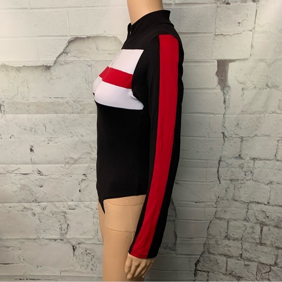 Zip Up Long Sleeved Bodysuit - Picture 2 of 6